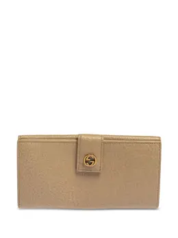 Gucci: Бежевый кошелёк  Interlocking G