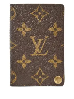 Louis Vuitton Pre-Owned: Коричневый картхолдер 