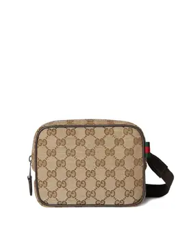 Gucci: Бежевая сумка  GG