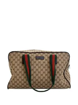 Gucci Pre-Owned: Коричневая спортивная сумка 