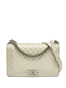 CHANEL Pre-Owned: Серебристая сумка 
