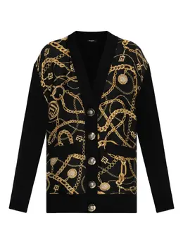 Balmain: Кардиган с принтом 