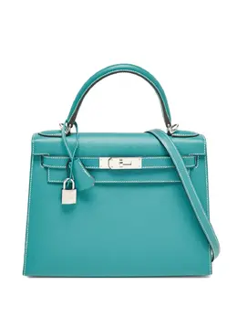Hermès Pre-Owned: Зелёная сумка-шоппер 
