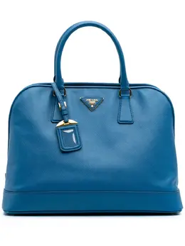 Prada Pre-Owned: Голубая сумка 