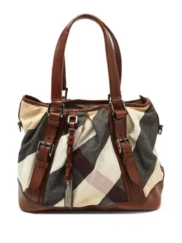 Burberry Pre-Owned: Бежевая сумка-шоппер 