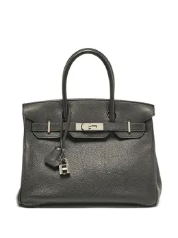 Hermès Pre-Owned: Чёрная сумка-шоппер 