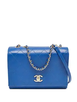 CHANEL Pre-Owned: Голубая сумка 