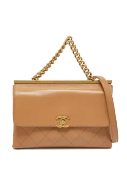 CHANEL Pre-Owned: Бежевая сумка 