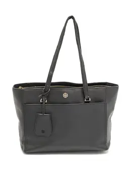 Tory Burch: Чёрная сумка-шоппер  Robinson