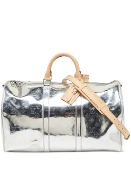 Louis Vuitton Pre-Owned: Серебристая сумка 
