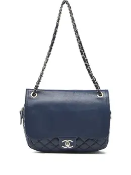 CHANEL Pre-Owned: Голубая сумка 