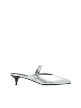 Alexander McQueen: Серебристые туфли 