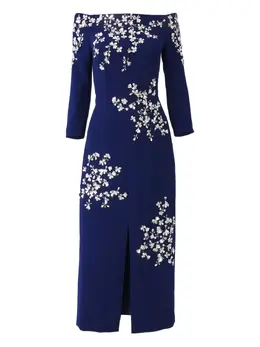 Carolina Herrera: Платье с растительным принтом 