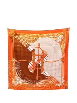 Hermès Pre-Owned: Оранжевый шарф 