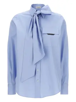 Brunello Cucinelli: Светлая рубашка  Monili
