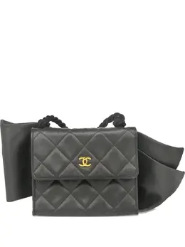 CHANEL Pre-Owned: Чёрная сумка 