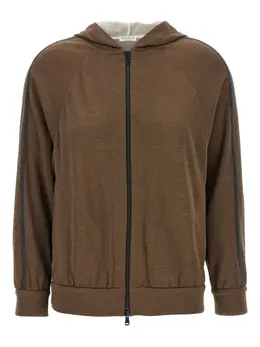 Brunello Cucinelli: Коричневая толстовка  Monili
