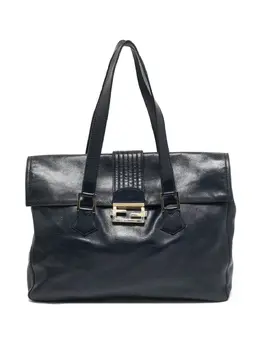 Fendi Pre-Owned: Синяя сумка-шоппер 