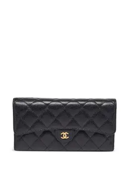 CHANEL Pre-Owned: Чёрный кошелёк 