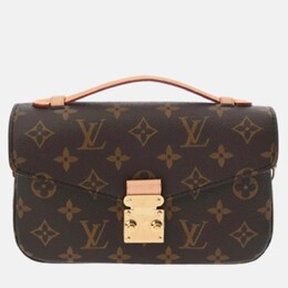 Louis Vuitton: Коричневая сумка  Pochette