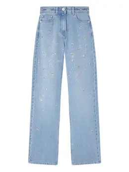 Versace: Светлые джинсы 