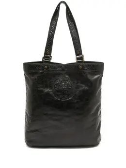Tory Burch: Чёрная сумка-шоппер 