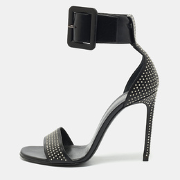 Saint Laurent Paris: Чёрные сандалии 