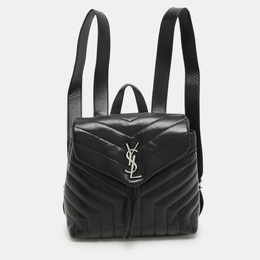 Saint Laurent Paris: Чёрный рюкзак  Loulou