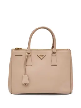 Prada Pre-Owned: Бежевая сумка-шоппер 