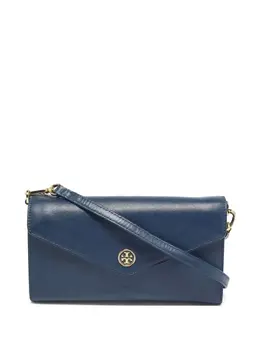 Tory Burch: Синий клатч  Robinson