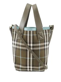 Burberry Pre-Owned: Сумка-шоппер с принтом 
