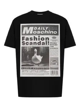 Moschino: Футболка с принтом 