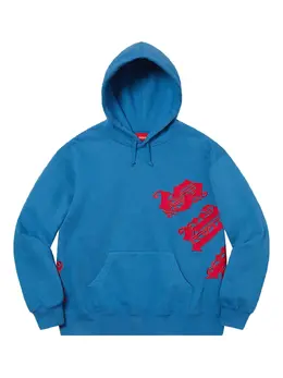 Supreme: Голубая толстовка  Old English