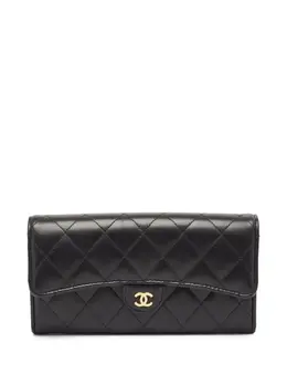 CHANEL Pre-Owned: Чёрный кошелёк 