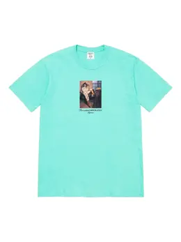 Supreme: Голубая футболка  Fuck