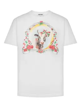 Moschino: Футболка с принтом 