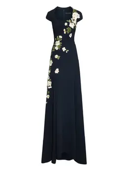 Oscar de la Renta: Платье с растительным принтом 