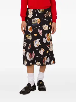 Moschino: Юбка с принтом 