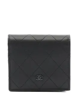 CHANEL Pre-Owned: Чёрный кошелёк 