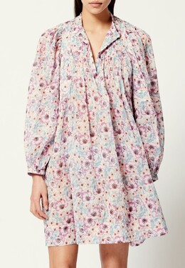 Isabel Marant Étoile: Бежевое платье 