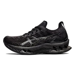 ASICS: Чёрные кроссовки 