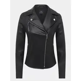 Armani Exchange: Чёрная куртка 