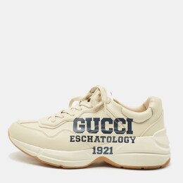 Gucci: Белые кроссовки  Rhyton