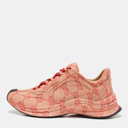 Gucci: Бежевые кроссовки  GG