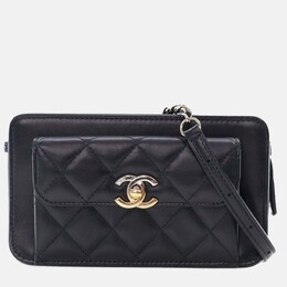 Chanel: Чёрный клатч 