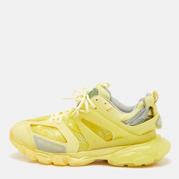 Balenciaga: Жёлтые кроссовки  Track Clear Sole