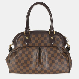 Louis Vuitton: Коричневая сумка 