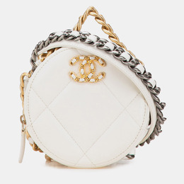 Chanel: Белый клатч 