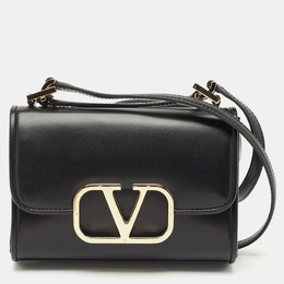Valentino: Чёрная сумка через плечо  VLogo