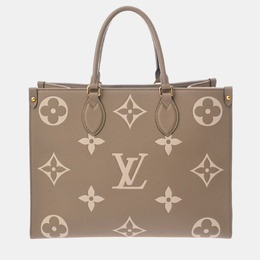 Louis Vuitton: Бежевая сумка-шоппер 